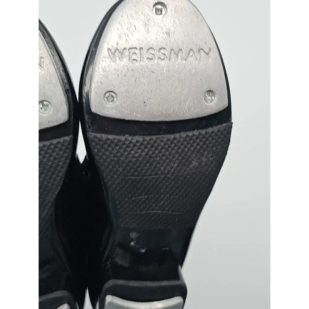 Weissman W600 Black Patent Tap Shoes Child Size 11.5 Mary Jane Dance